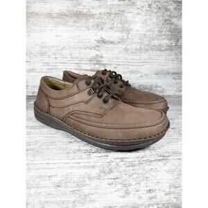 Women’s Birkenstock Memphis Brown Leather Shoes Sz EUR 39/US 8